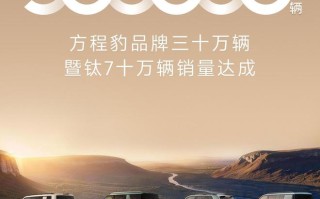 比亚迪方程豹品牌30万辆销量达成，钛7独占三分之一