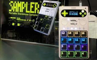 卡西欧展示SX-C1复古采样器：复古掌机外观，自带16键打击垫