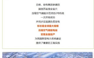 全球最大规模压缩空气储能项目在淮安投产