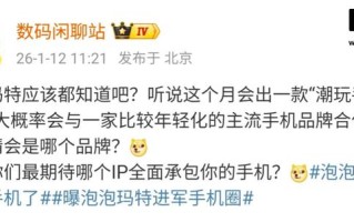 荣耀手机被曝将与泡泡玛特进行IP联名合作