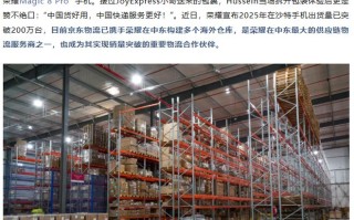 中国企业携手出海，京东物流与荣耀共建中东多个海外仓