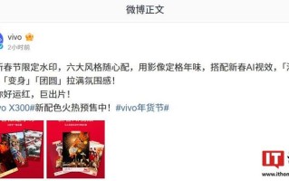 vivo全新春节限定水印亮相：六大风格，可搭配新春AI视效使用