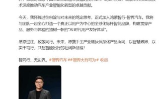 官宣：前比亚迪腾势品牌负责人赵长江加盟鸿蒙智行-智界汽车