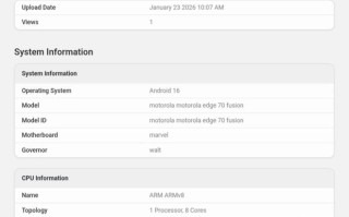 摩托罗拉Edge 70 Fusion手机跑分曝光：骁龙7s Gen 4芯片