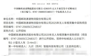 中国邮政组建全球最大无人货运网络，集中采购 7000 台无人车
